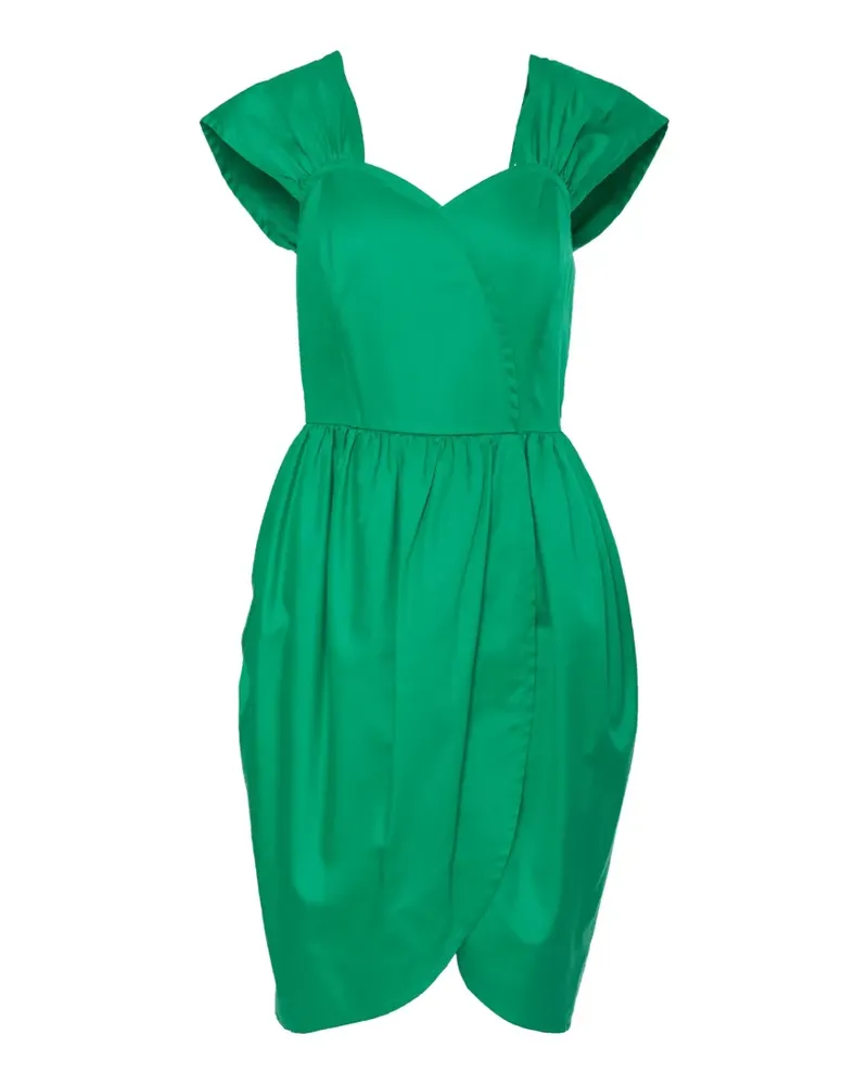 Max Mara sweetheart-neckline midi dress - Grün Grün