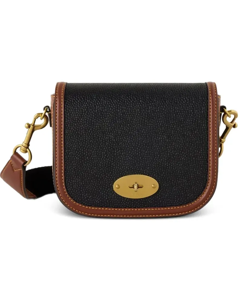 Mulberry small Darley grained leather satchel bag - Schwarz Schwarz