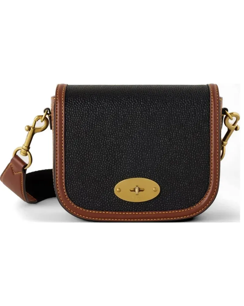 Mulberry small Darley grained leather satchel bag - Schwarz Schwarz