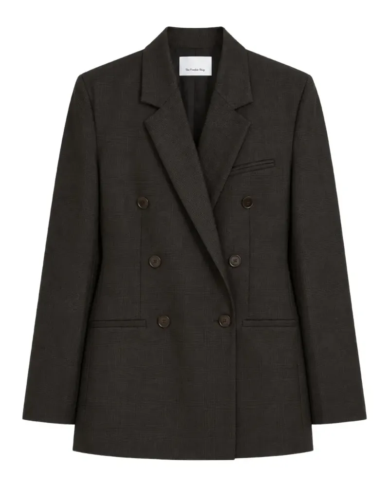 FRANKIE Shop Doppelreihiger Bea Blazer - Braun Braun