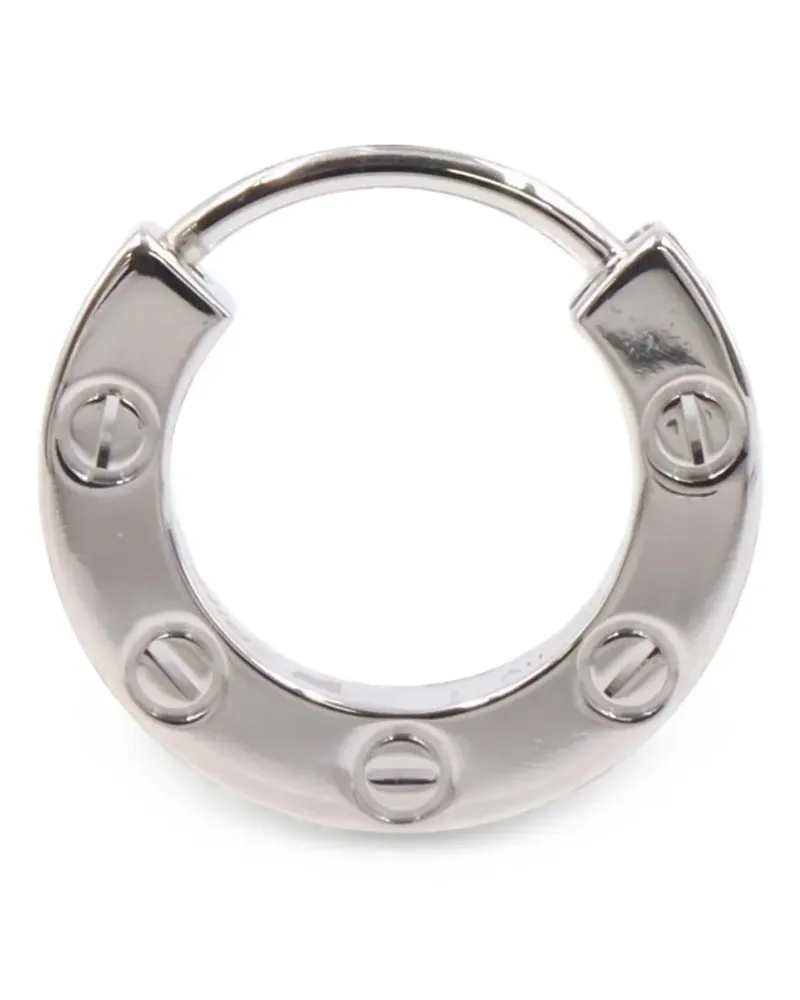 Cartier 2010s Love Pierce diamond earrings - Silber Silber