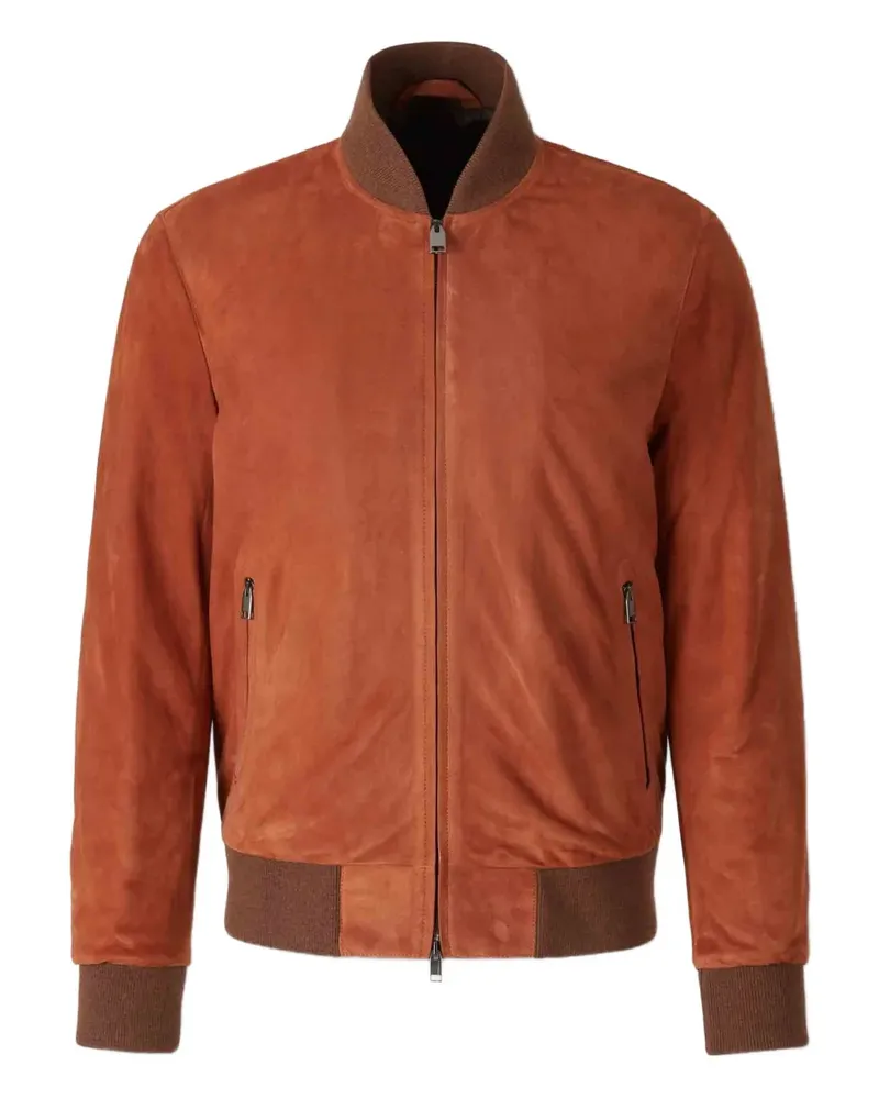 Brioni Bomberjacke aus Wildleder - Braun Braun