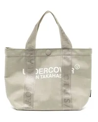 Undercover Shopper aus Canvas mit Logo-Print Nude