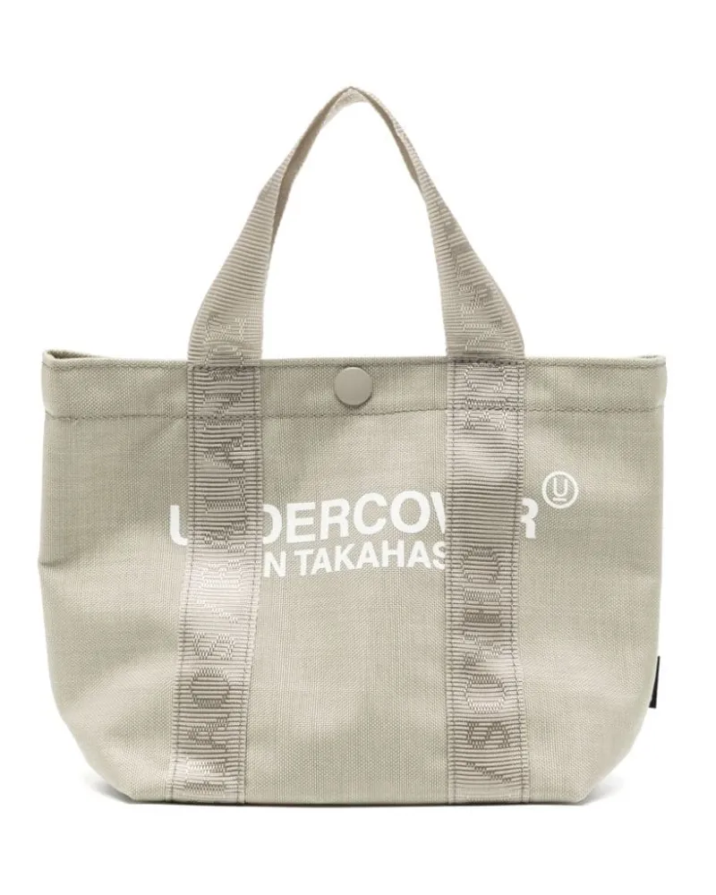 Undercover Shopper aus Canvas mit Logo-Print Nude