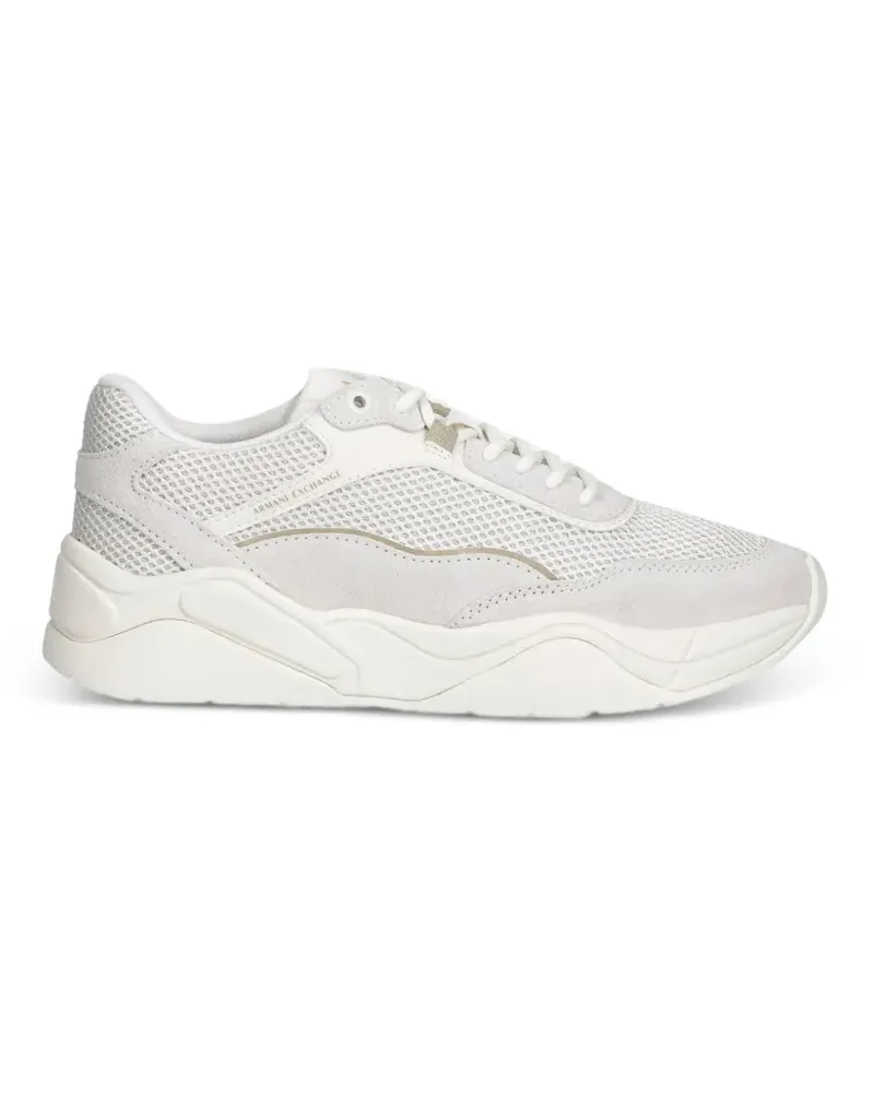 Armani Exchange panelled mesh sneakers - Nude Nude