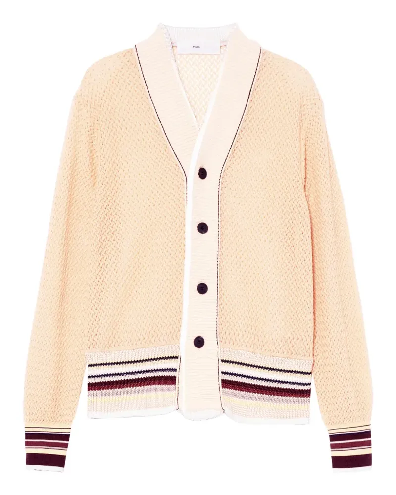 Toga Cardigan mit gestreiftem Saum - Nude Nude