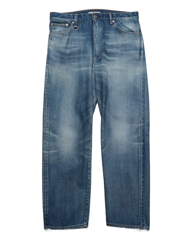 SOPHNET. Ausgeblichene Straight-Leg-Jeans - Blau Blau