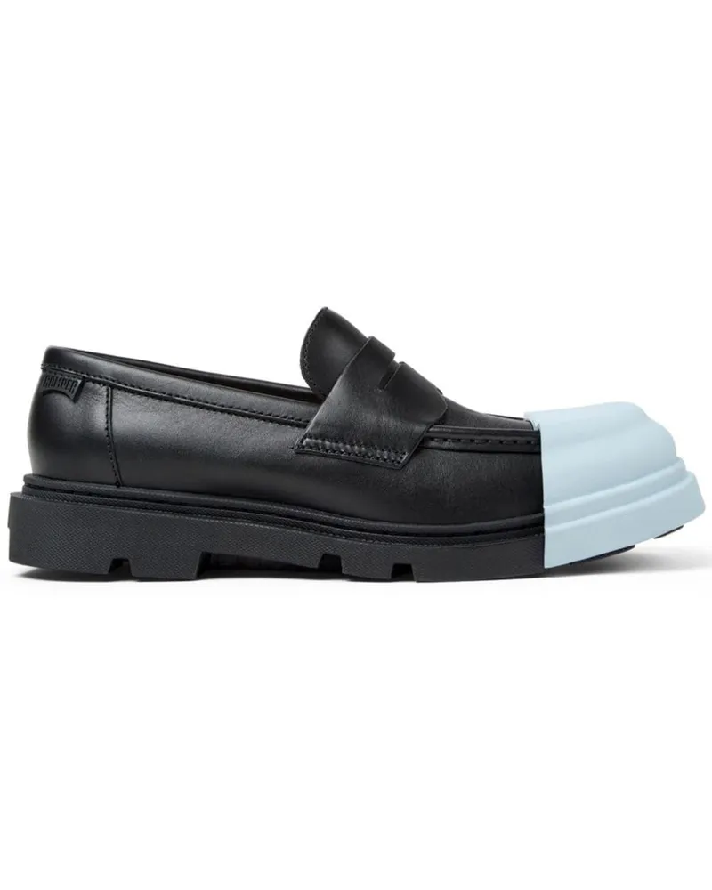 Camper Junction Loafer mit abnehmbarer Zehenkappe - Schwarz Schwarz