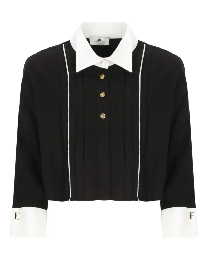 Elisabetta Franchi cropped shirt - Schwarz Schwarz