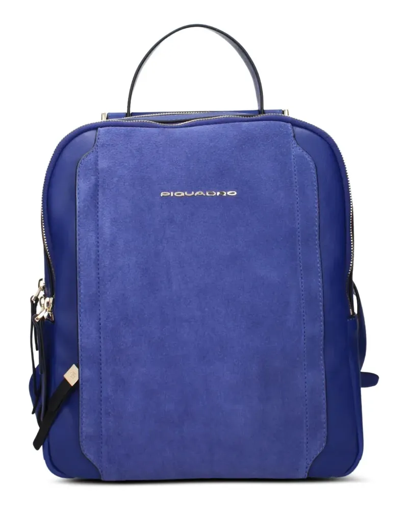 Piquadro side-zip backpack - Blau Blau