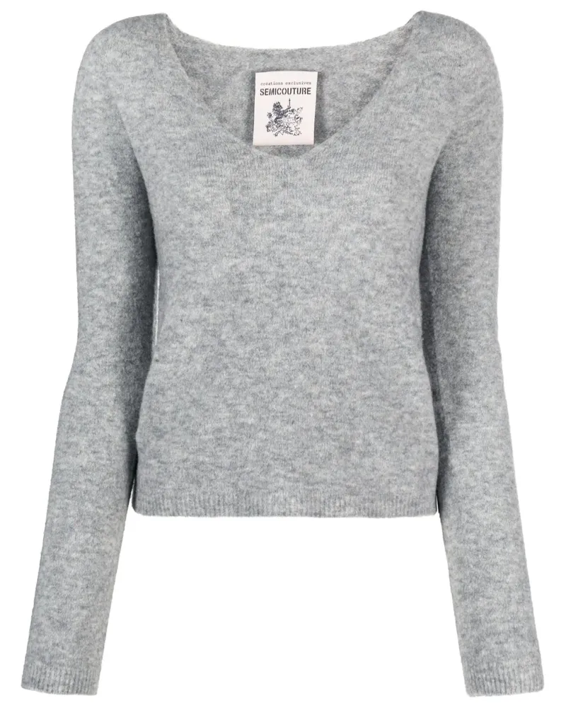 Semicouture Gestrickter Pullover - Grau Grau