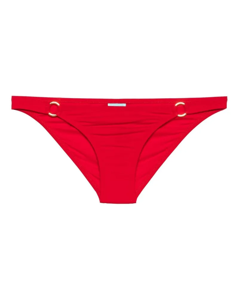 Melissa Odabash Zweifarbiges Brazilian-Bikinihöschen Rot