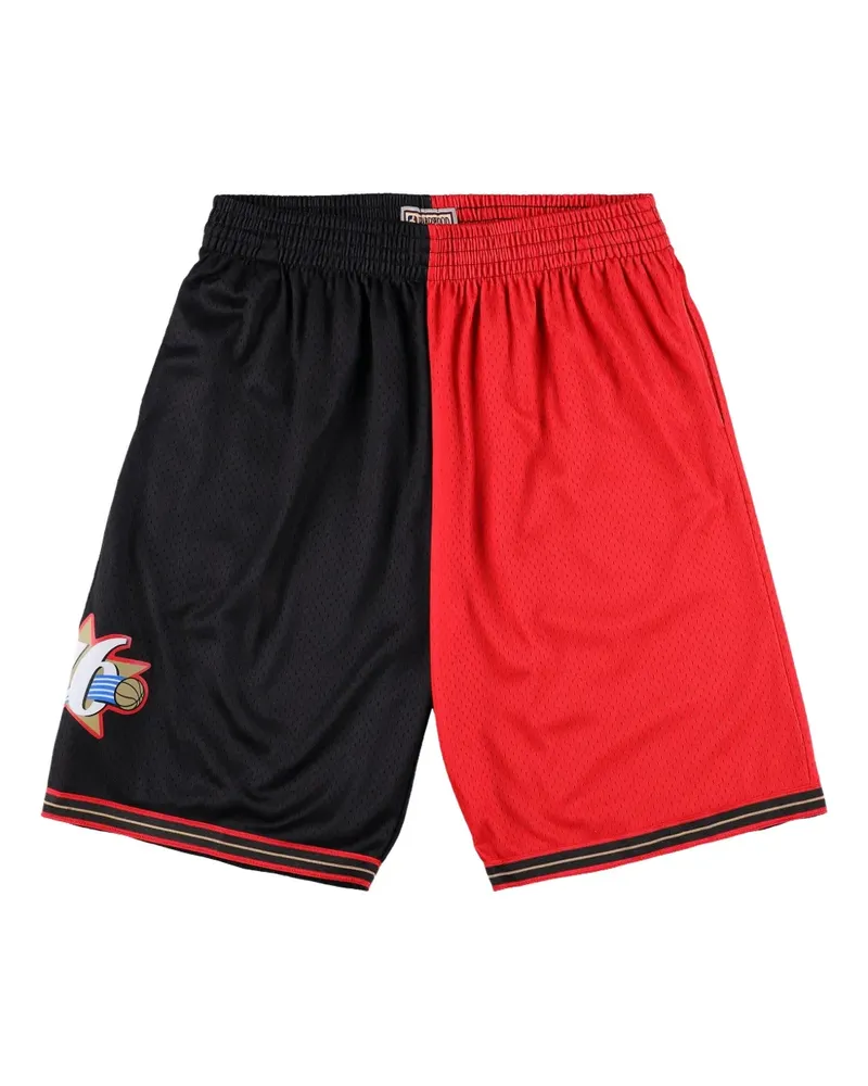 Mitchell & Ness x NBA Philadelphia 76ers 2000 Split Swingman Shorts - Schwarz Schwarz