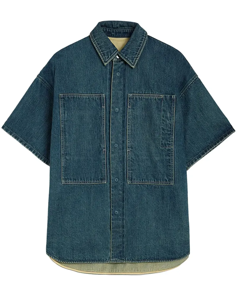 Jil Sander Jeanshemd aus Baumwolle - Blau Blau