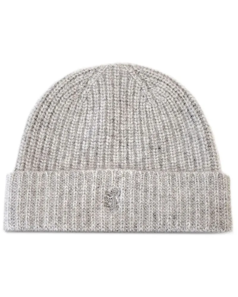 Pringle of Scotland Gerippte Beanie aus Kaschmir - Grau Grau
