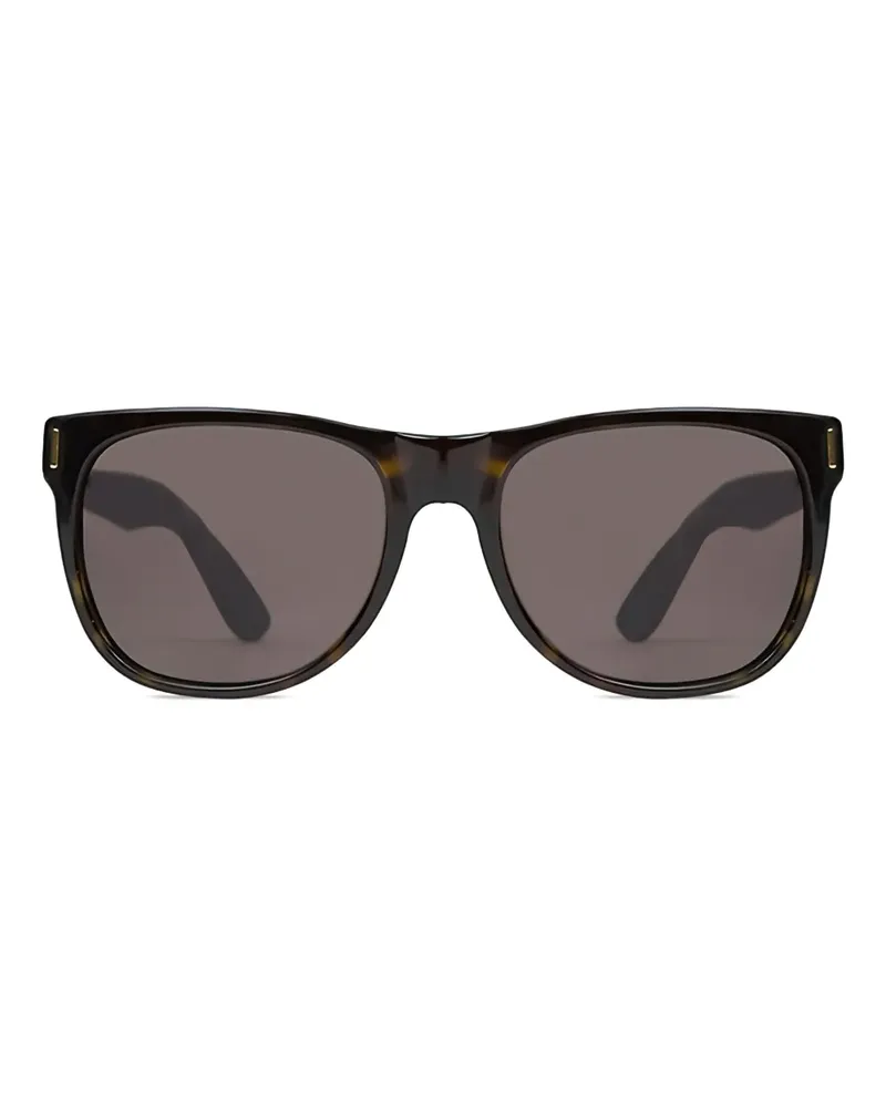 RETROSUPERFUTURE Eckige Sonnenbrille mit Schlangendetail - Braun Braun