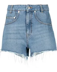 IRO Ausgefranste Jeans-Shorts Blau