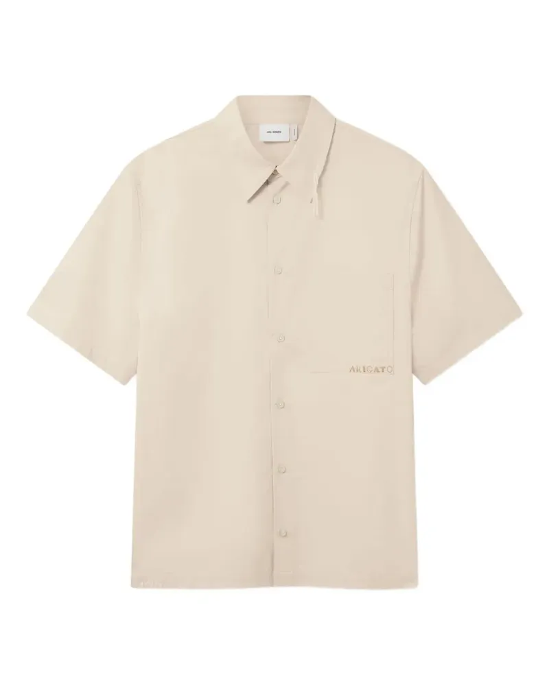 Axel Arigato Dylan Hemd mit bestickter Tasche - BEIGe Beige