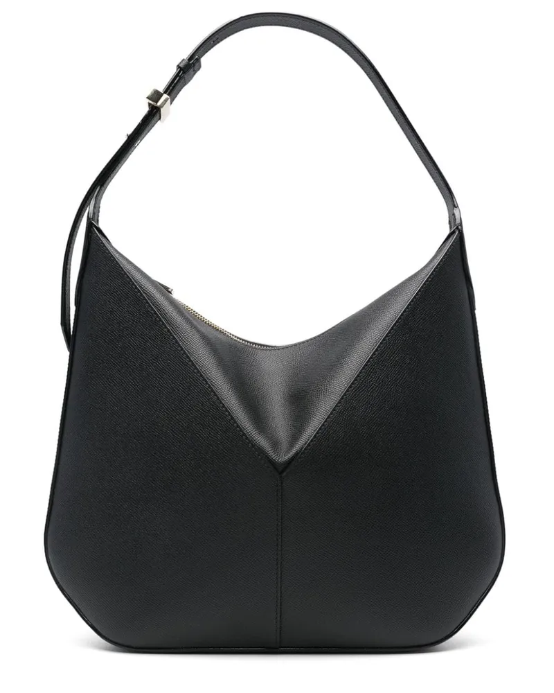 Valextra Verstellbare Schultertasche mit Einsätzen - Schwarz Schwarz