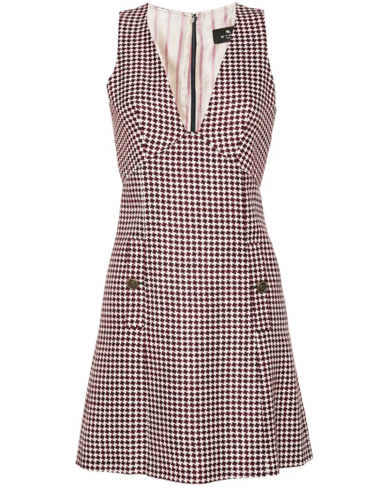 Etro Minikleid mit geometrischem Muster - Weiß Weiß