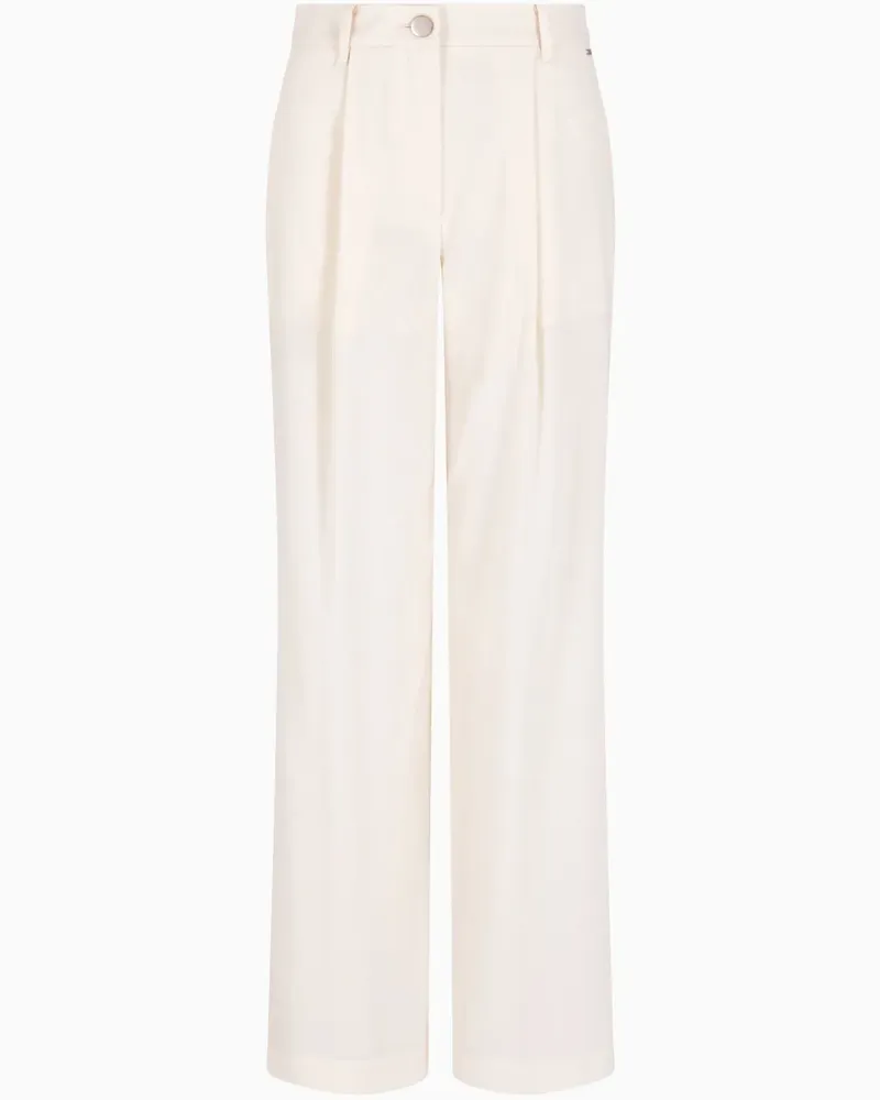 Armani Exchange Hose mit weitem Bein - Weiß Weiß
