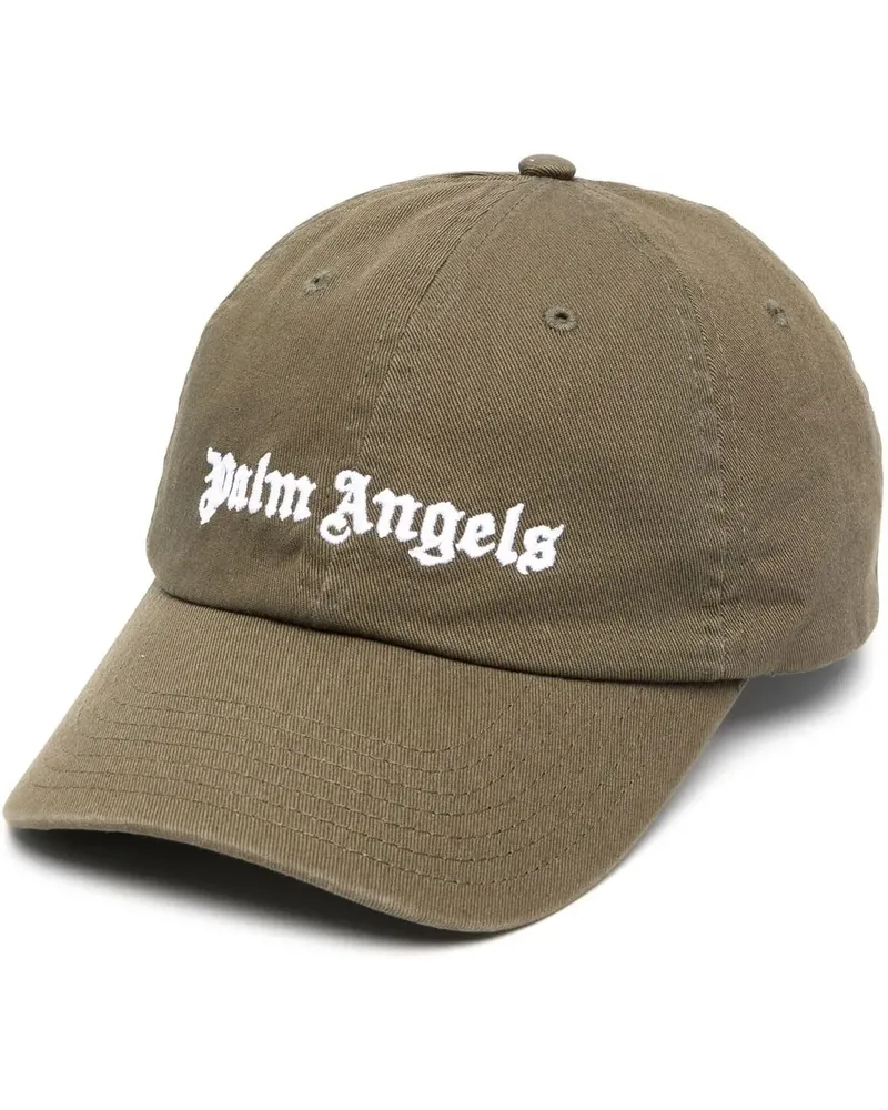 Palm Angels Baseballkappe mit Logo-Stickerei - Grün Grün