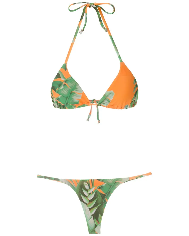 Amir Slama Mata Atlântica' Triangel-Bikini - Orange Orange
