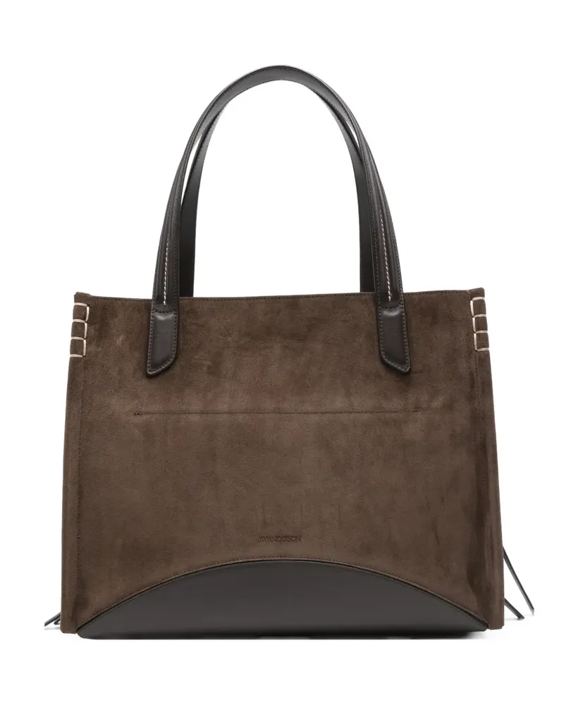 J.W.Anderson Großer Loafer Cabas Wildleder-Tote Bag - Braun Braun
