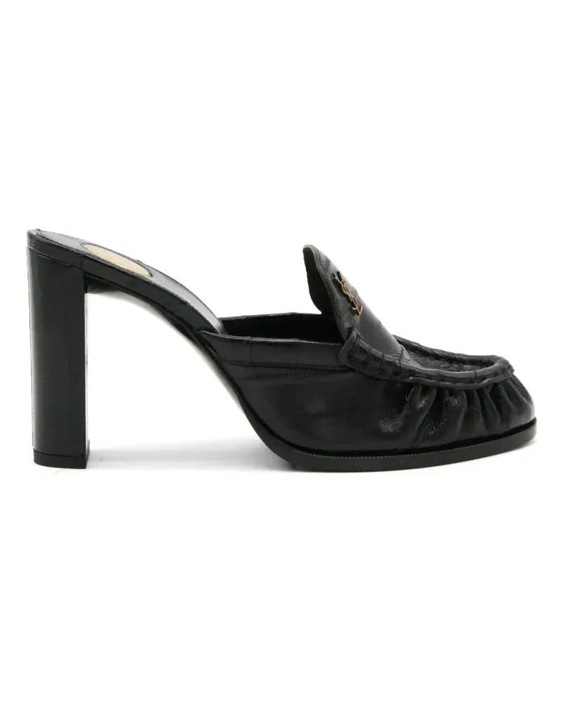 Saint Laurent Le Loafer Loafer mit Monogramm - Schwarz Schwarz