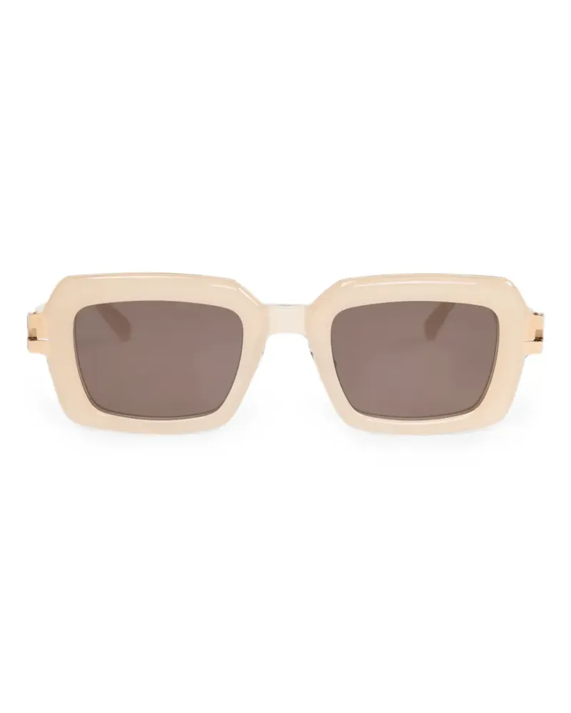 Mykita Sonnenbrille mit eckigem Gestell - Nude Nude