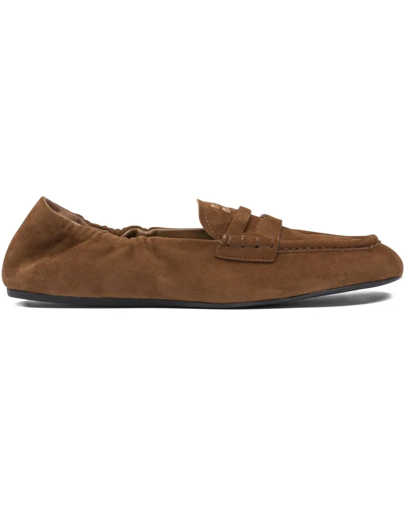 Miu Miu Loafer aus Wildleder - Braun Braun