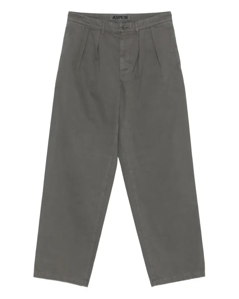 ASPESI Hose mit geradem Bein - Grau Grau