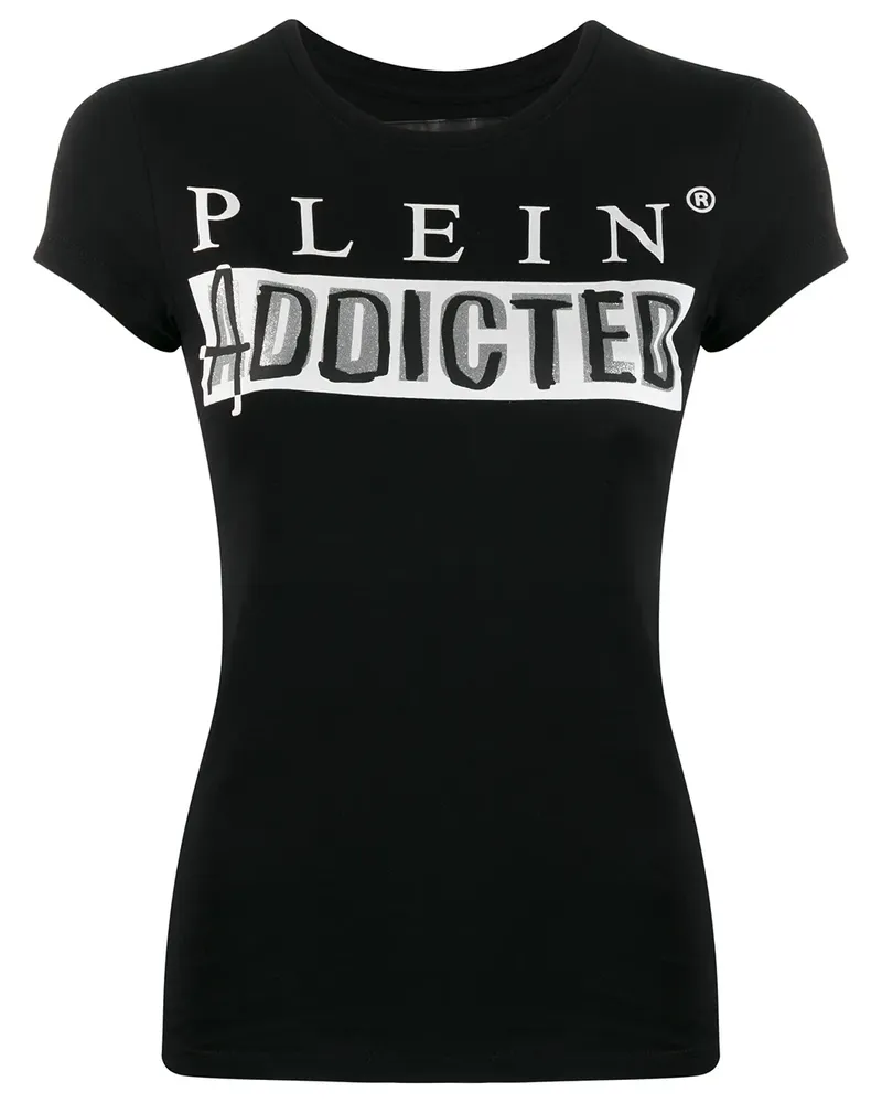 Philipp Plein T-Shirt mit Print - Schwarz Schwarz