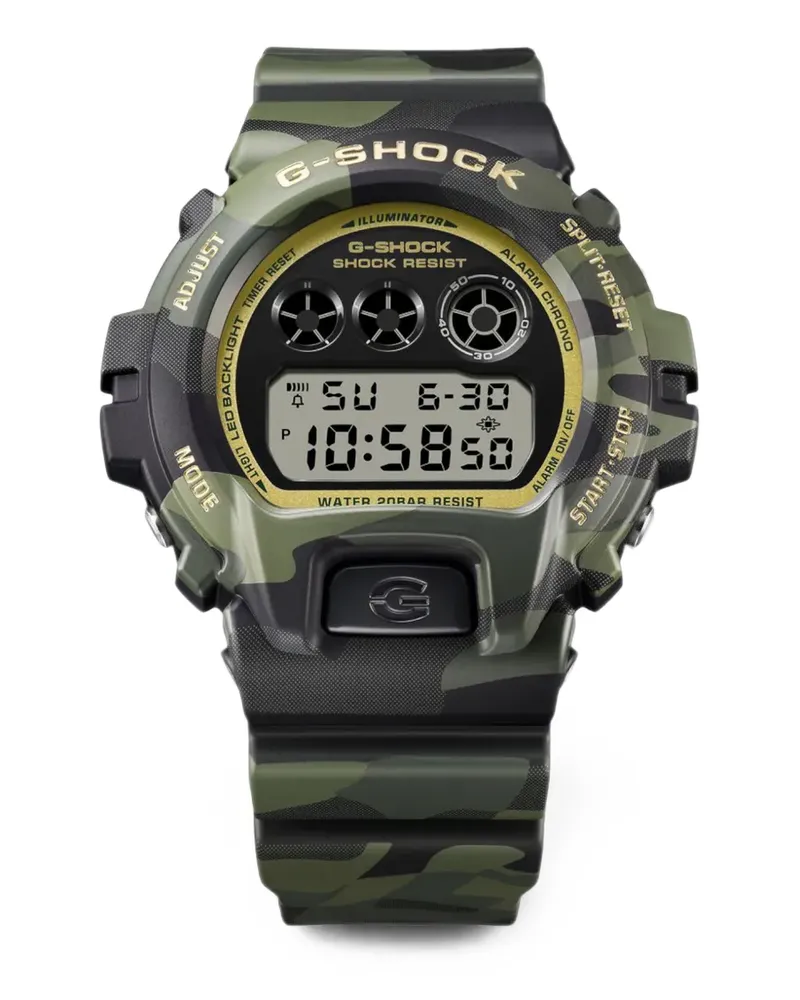 Casio 6900 Series Camouflage Armbanduhr 50mm - Grün Grün
