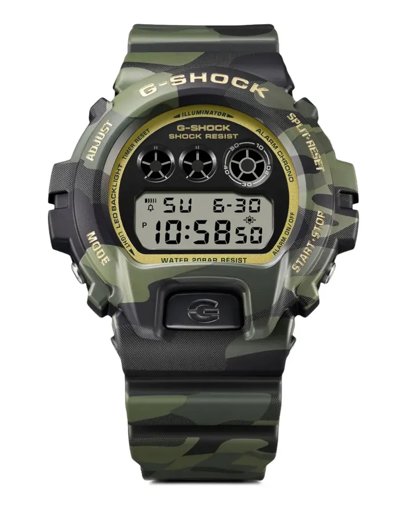 Casio 6900 Series Camouflage Armbanduhr 50mm - Grün Grün