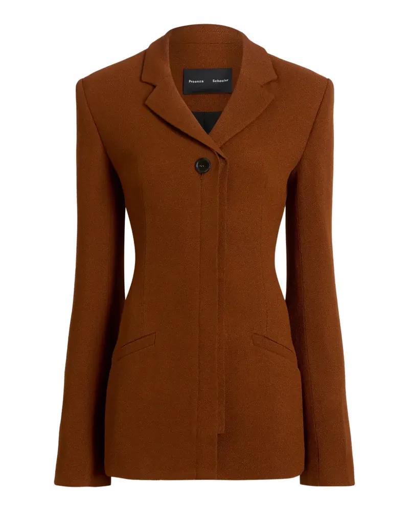 Proenza Schouler Vioni jacket in heavy sable - Braun Braun