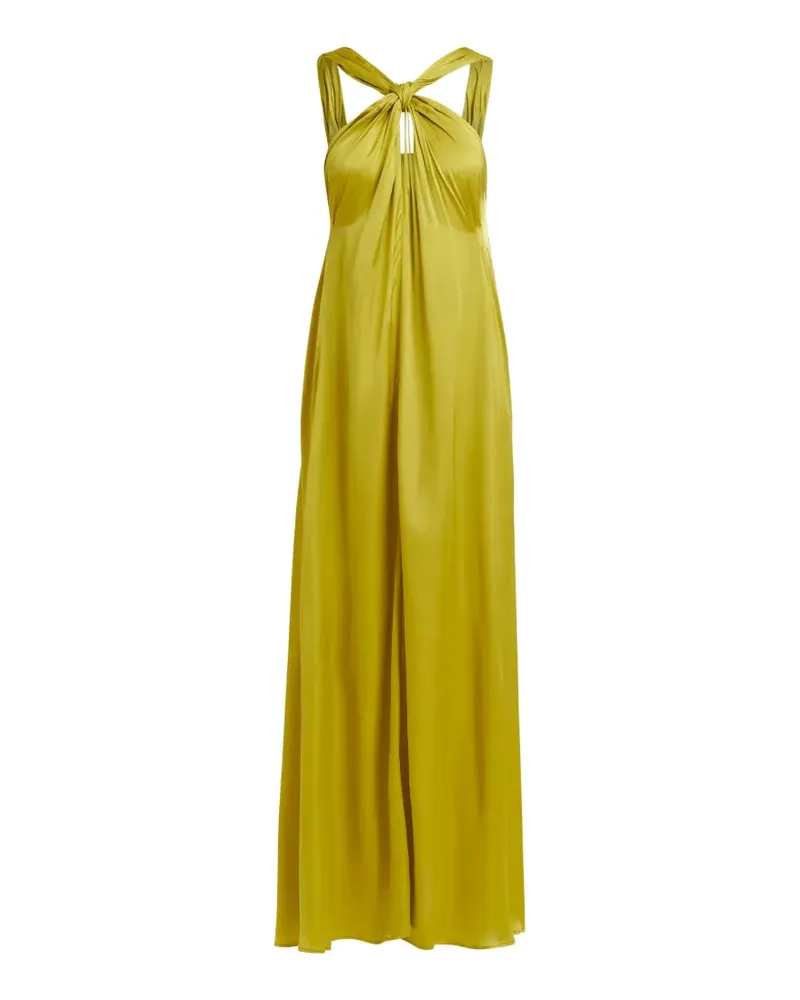 Essentiel Neckholder-Kleid in A-Linie - Gelb Gelb