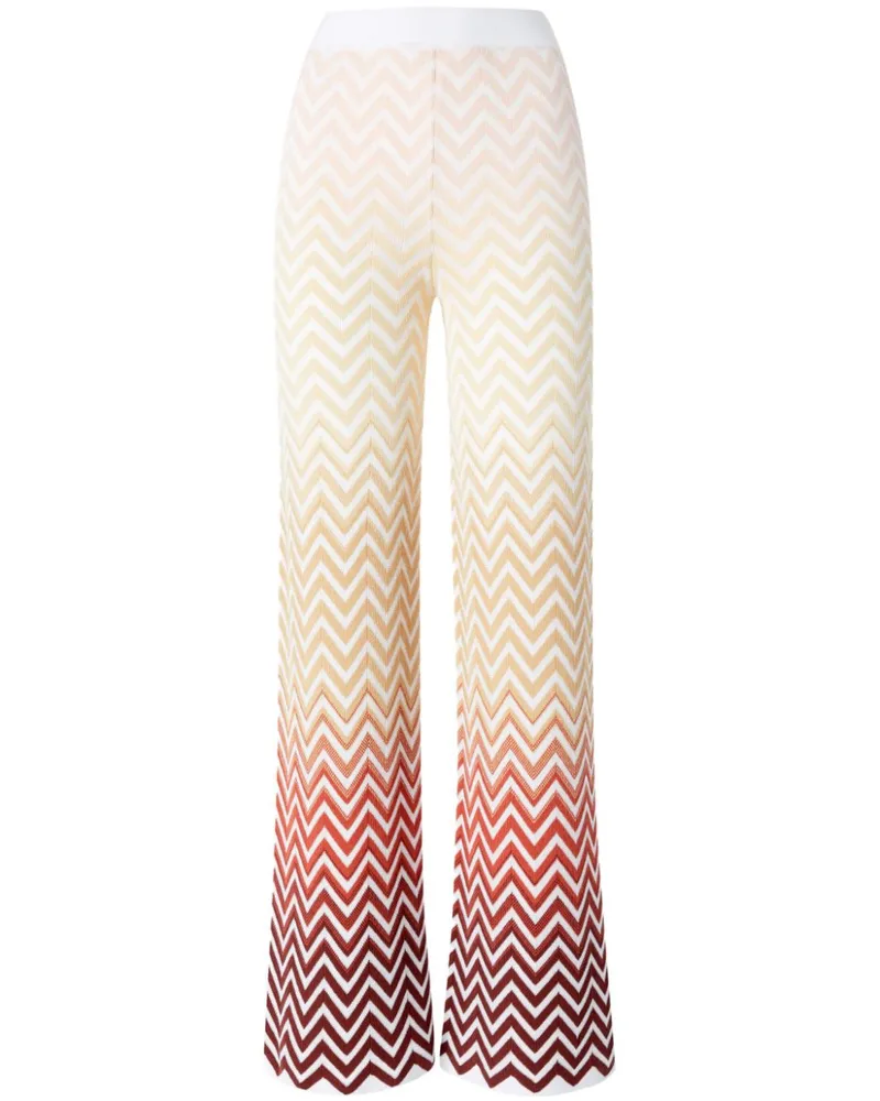 Missoni Hose mit Zickzackmuster - Weiß Weiß