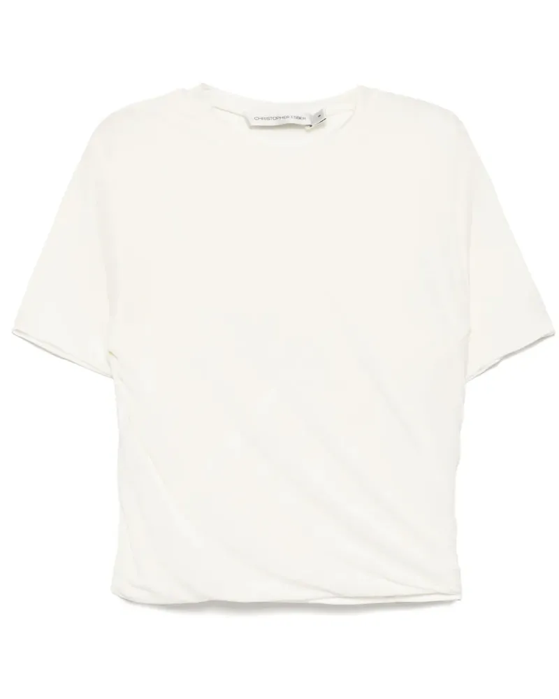 Christopher Esber Coiled T-Shirt - Weiß Weiß