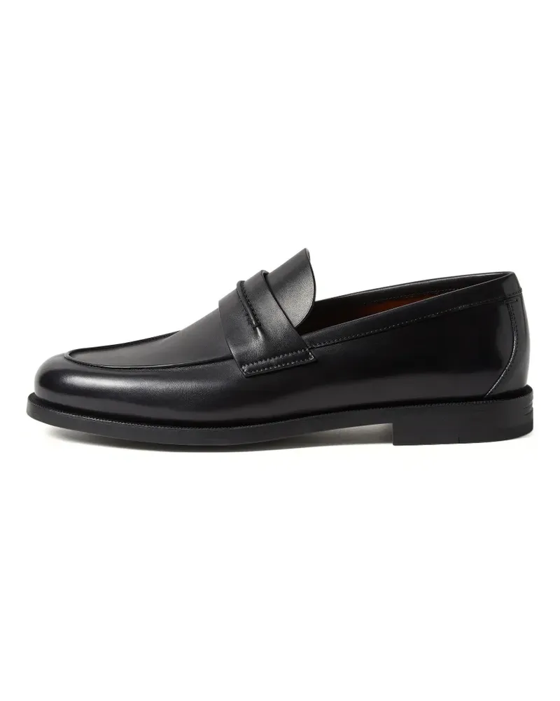 Ermenegildo Zegna Mokassins aus Leder - Schwarz Schwarz