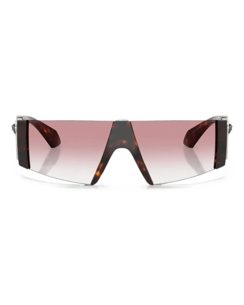 Versace Medusa Biggie geometric-frame sunglasses - Braun Braun