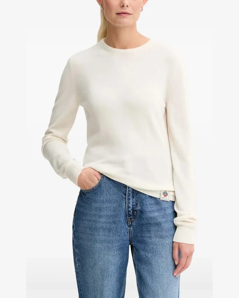 Bally logo-patch top - Nude Nude