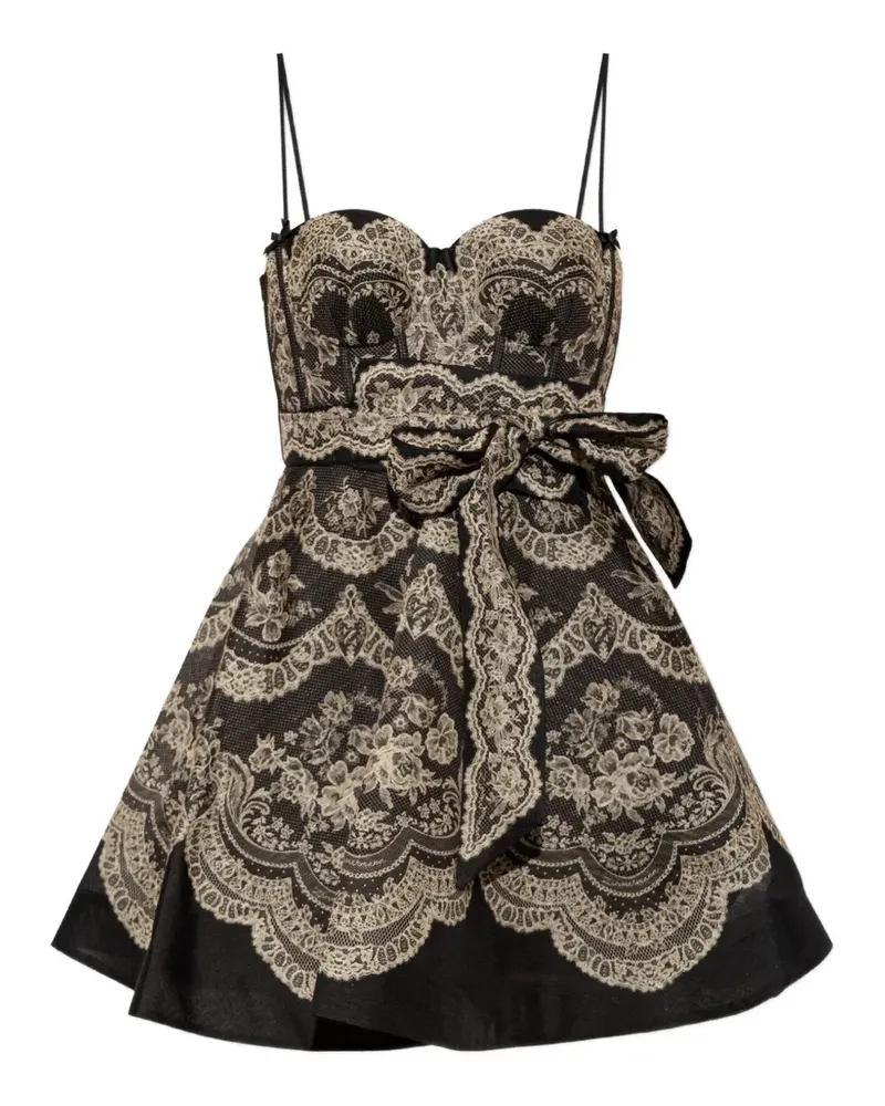 Zimmermann Clash bustier mini dress - Schwarz Schwarz