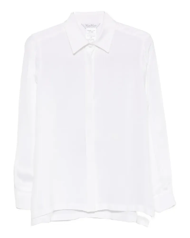 Max Mara Mxmgeranio button-up long-sleeve shirt - Weiß Weiß