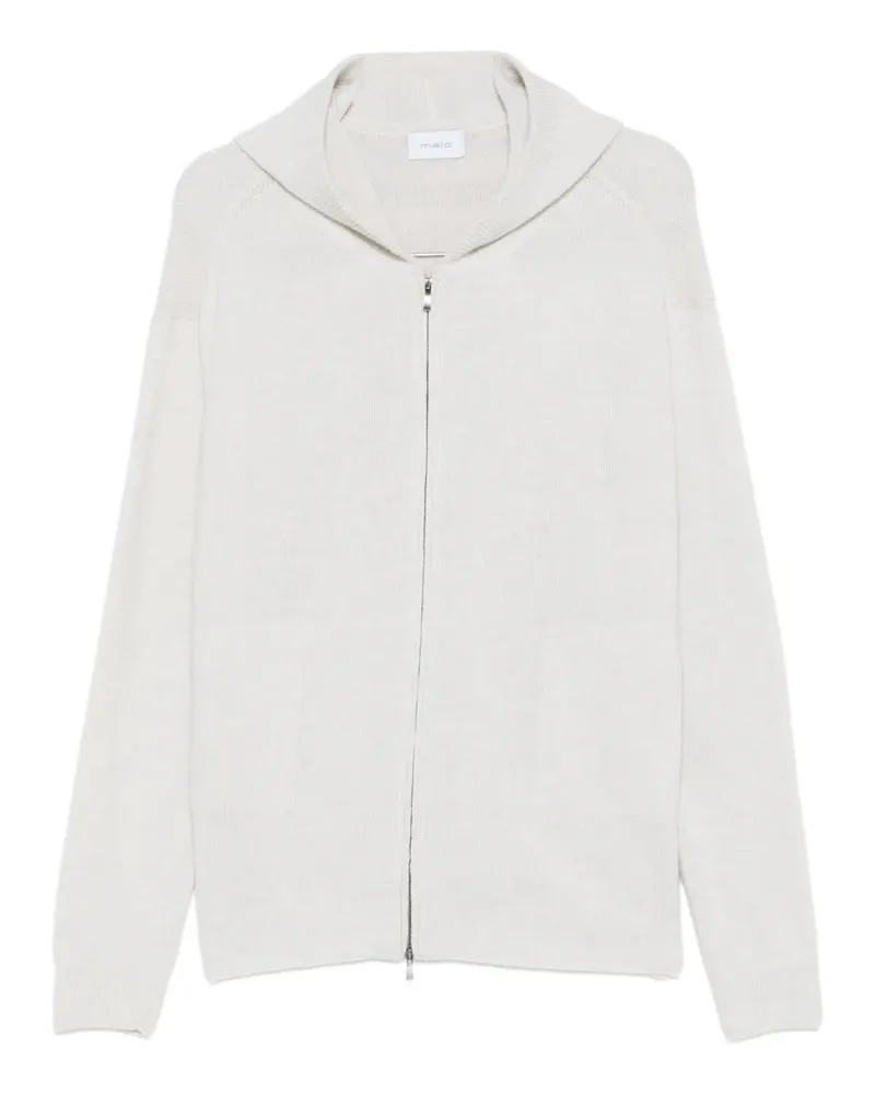 Malo Gestrickte Kapuzenjacke - Nude Nude