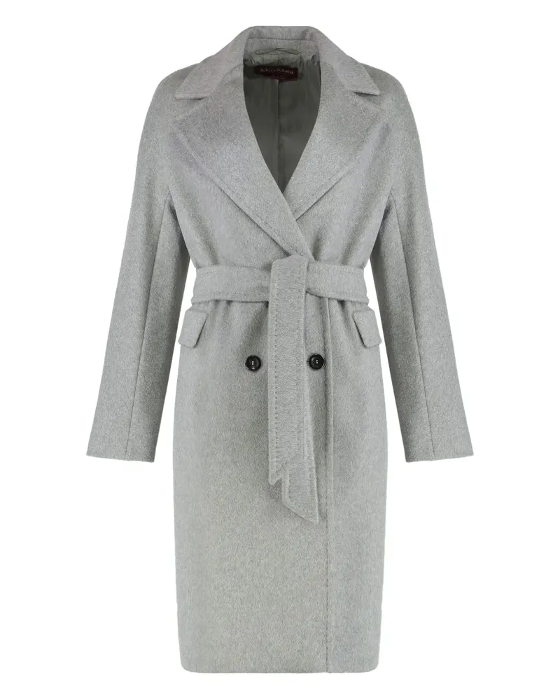 Max Mara double-breasted belted coat - Grau Grau