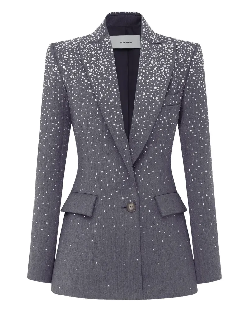 Alex Perry Sakko mit Kristallen - Grau Grau