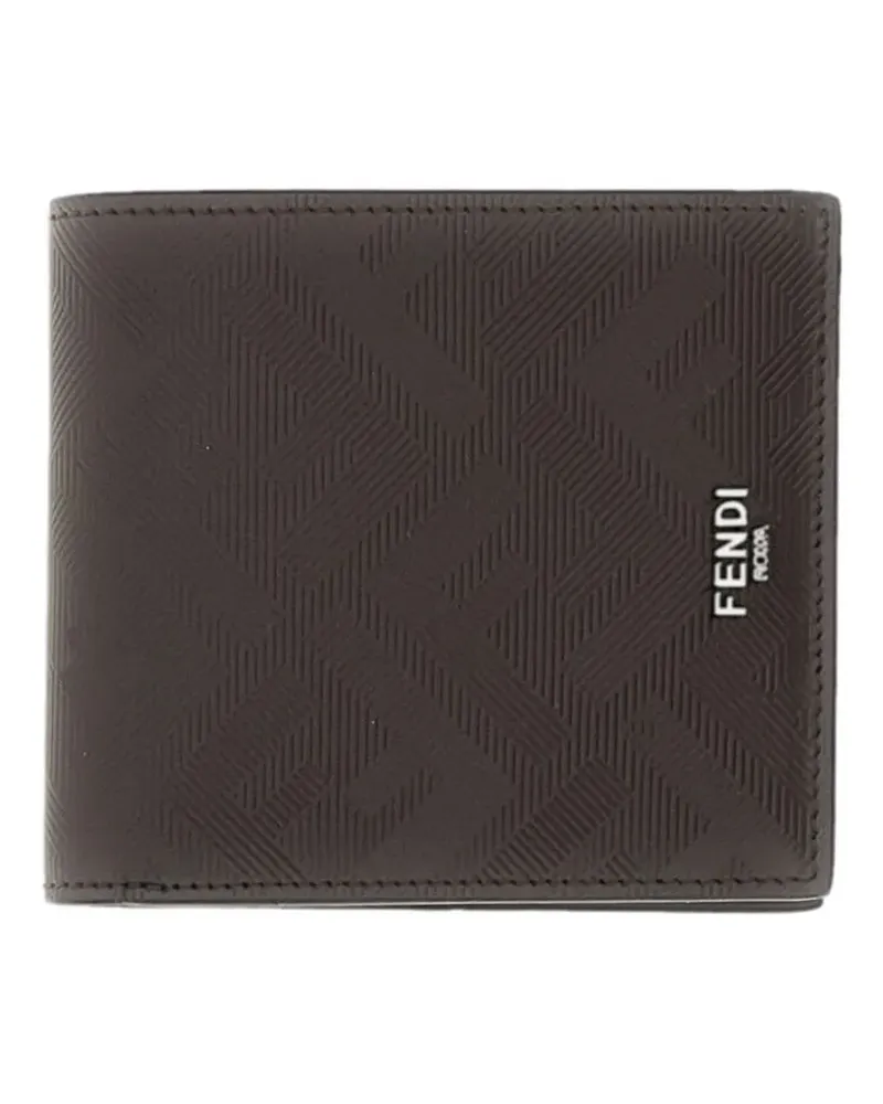 Fendi logo-detail bi-fold wallet - Braun Braun