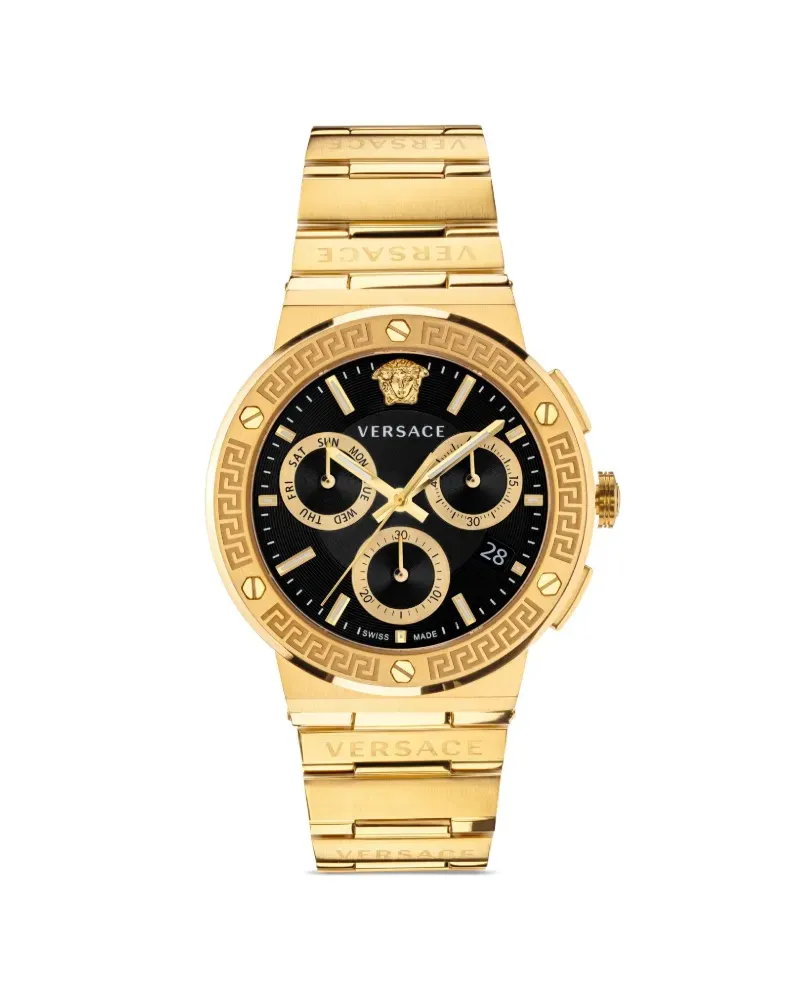 Versace Greca Chrono 43mm - Schwarz Schwarz