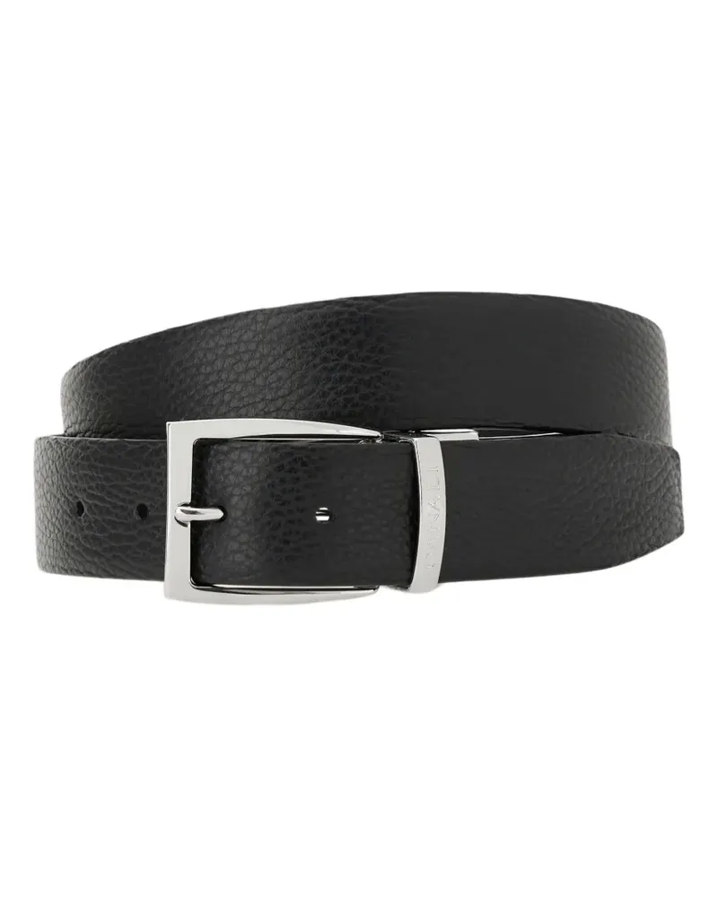 Canali leather belt - Schwarz Schwarz